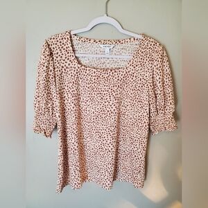 Nine West Giraffe print shirt